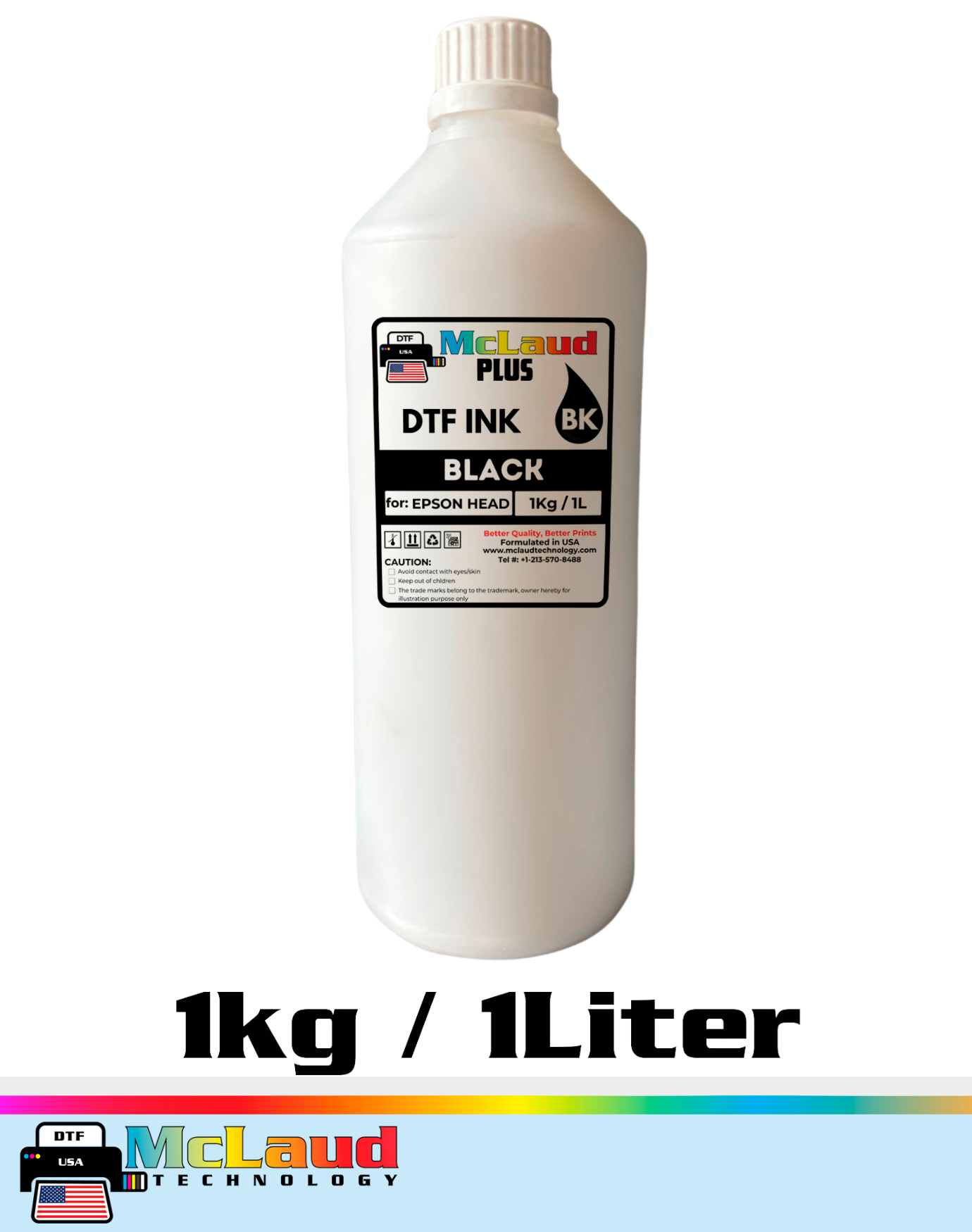 McLaud Plus+ DTF Ink, Formulated in USA