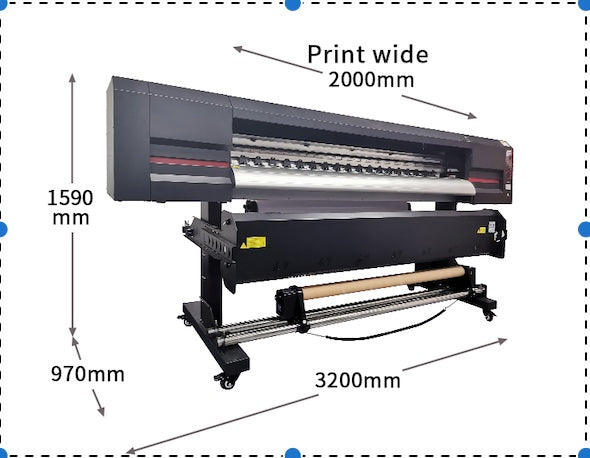 McLaud ES7503 Industrial Eco-Solvent Printer, 75 inch wide printer