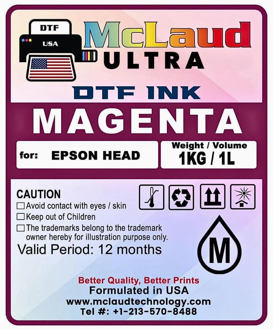 McLaud Ultra DTF Ink, Formulated in USA