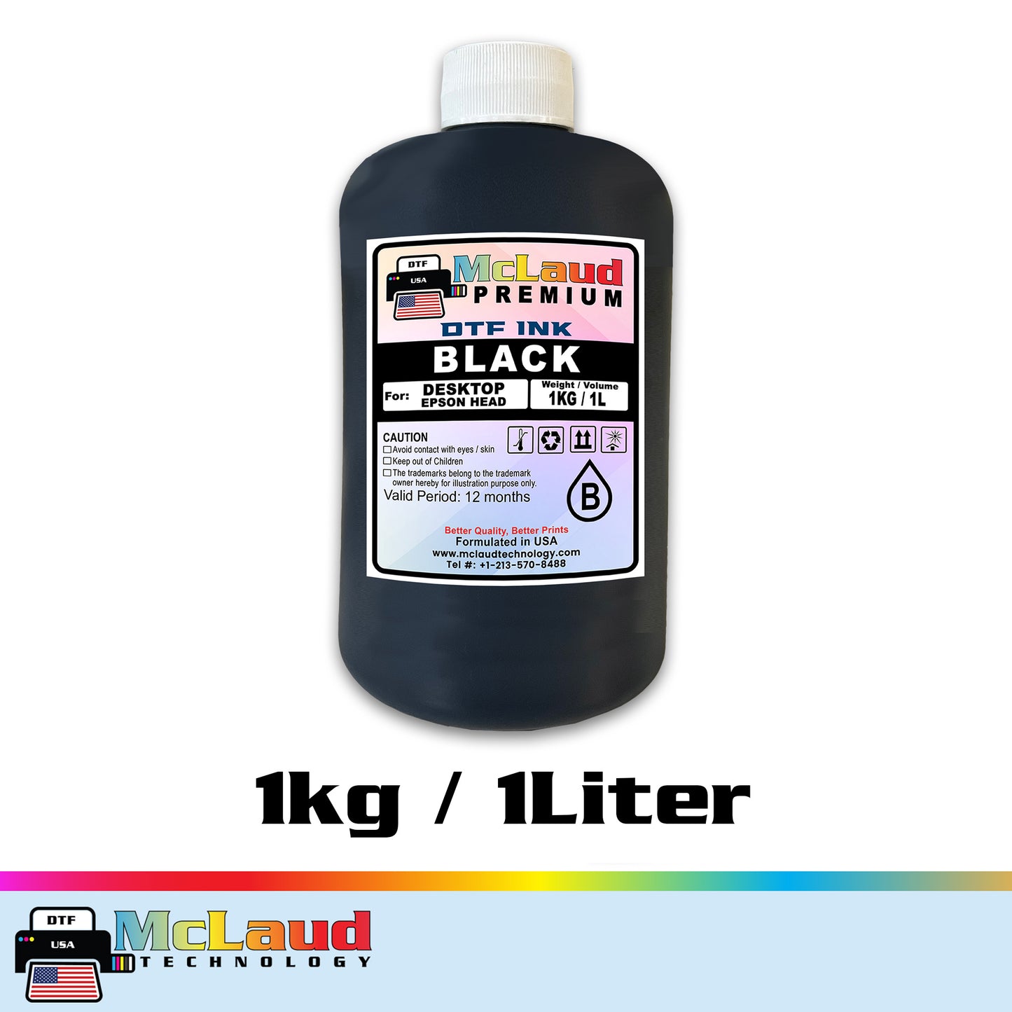 McLaud Premium DTF Ink, Formulated in USA