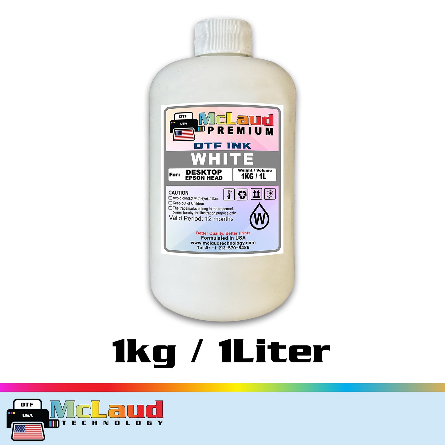 McLaud Premium DTF Ink, Formulated in USA
