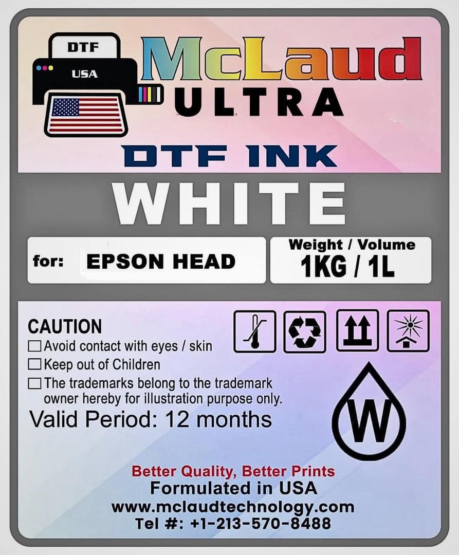 McLaud Ultra DTF Ink, Formulated in USA